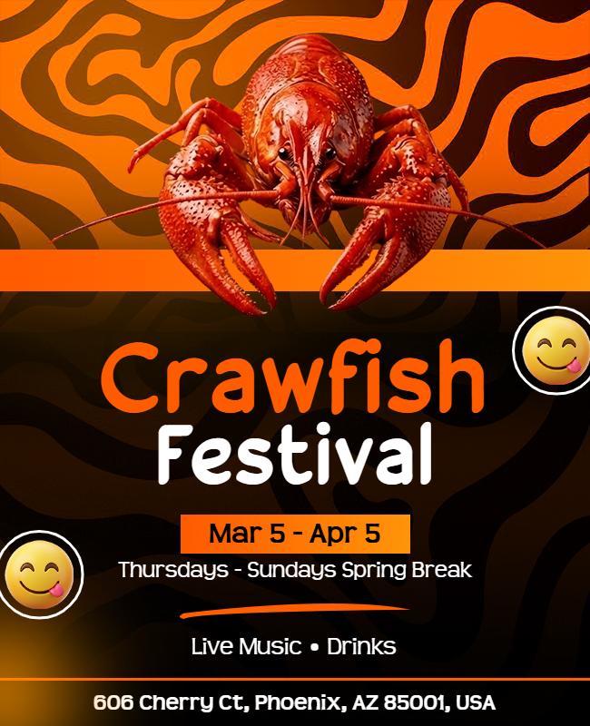 Crawfish Festival Event Flyer Template