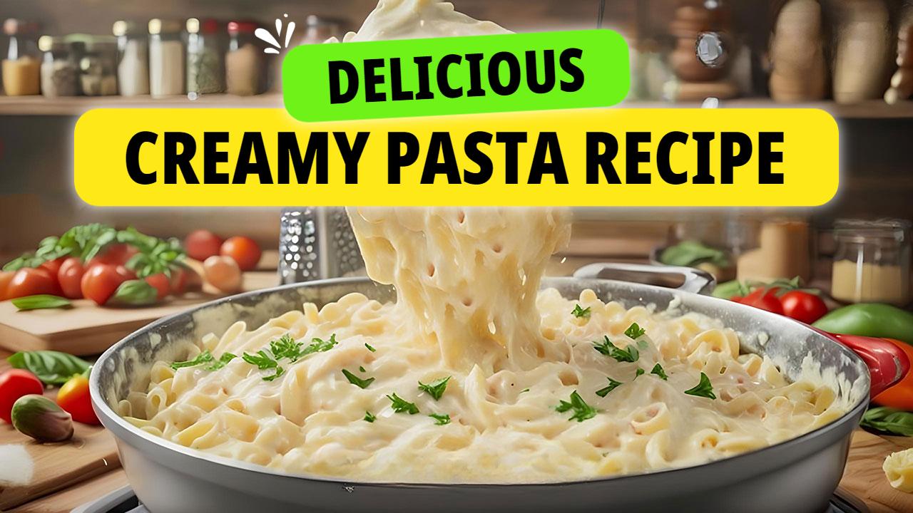 Creamy Pasta Cooking Recipe YouTube Thumbnail Template