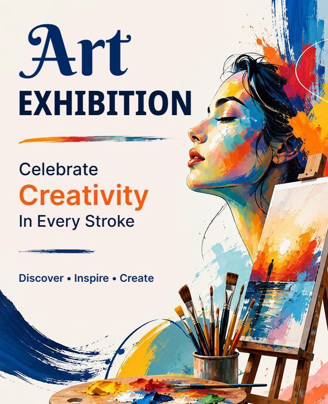Creative Art Exhibition Poster Template