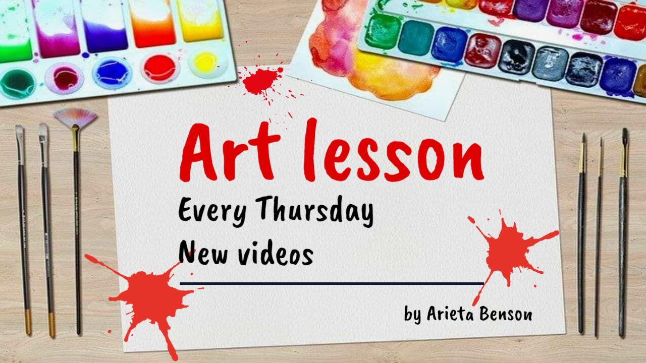 Creative Art Lesson Techniques Trending YouTube Thumbnail Template