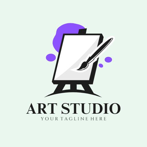 Creative Artistic Elements Inspire Expression in Art Logo Template