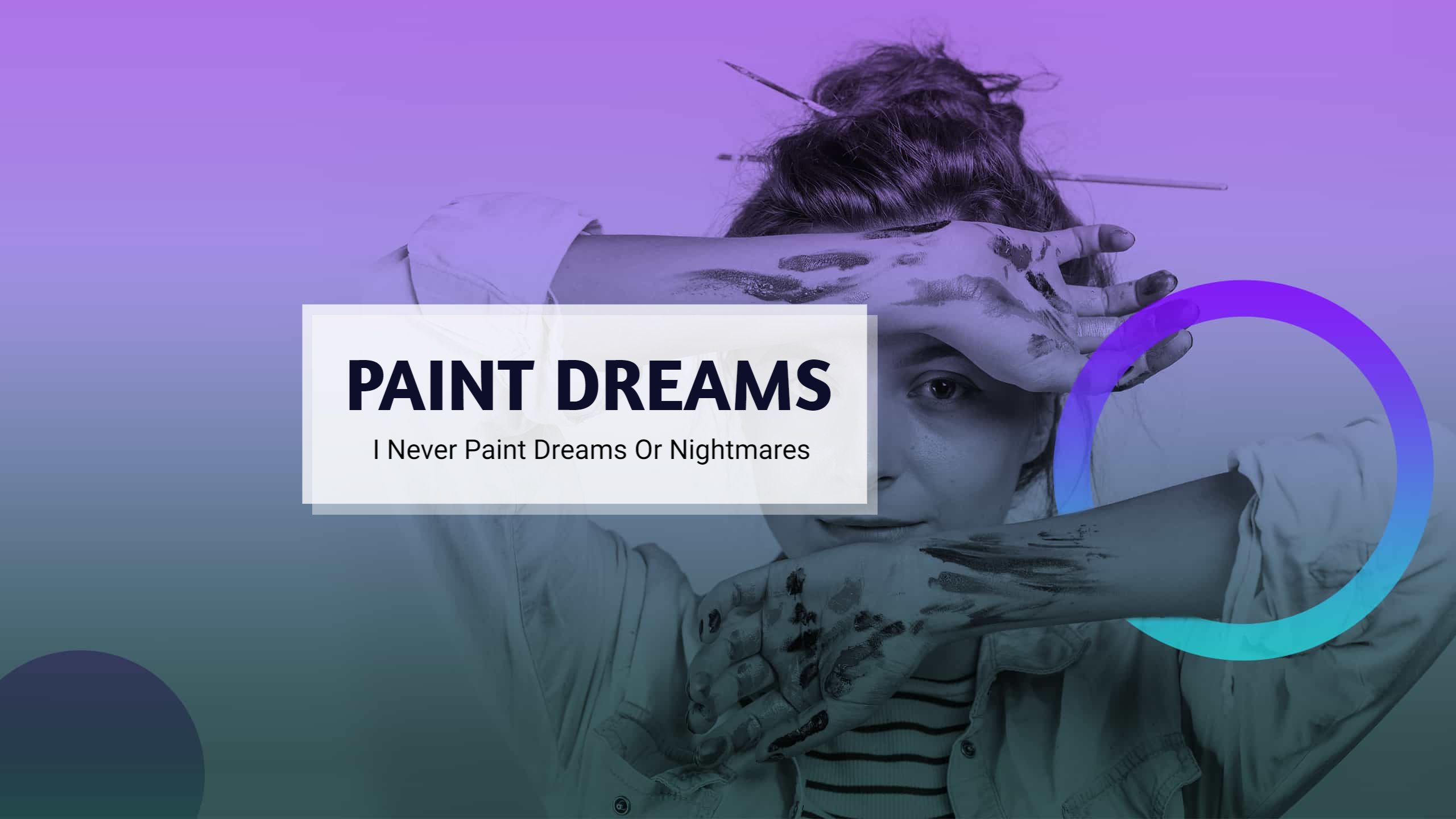 Creative Artistic Expression with Dream Colors YouTube Banner Template