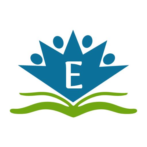 Creative Blue and Green Alphabet Design for Learning Logo Template