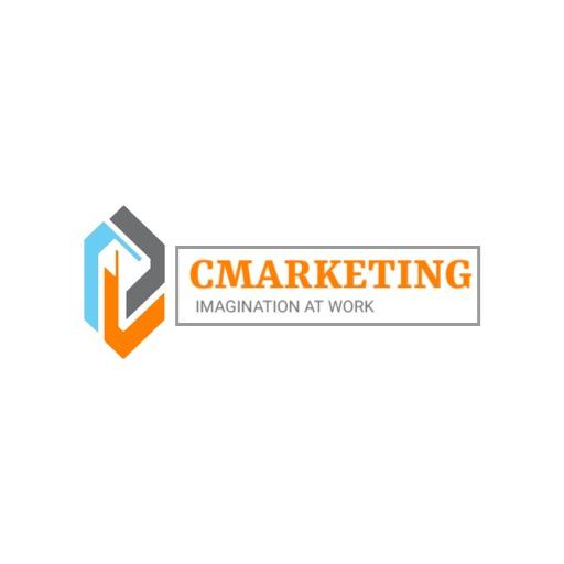 Creative Blue and Orange Geometric Design for Management Logo Template