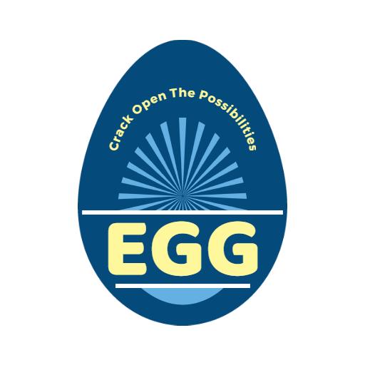 Creative Blue Egg Design Emphasizing Endless Possibilities Logo Template