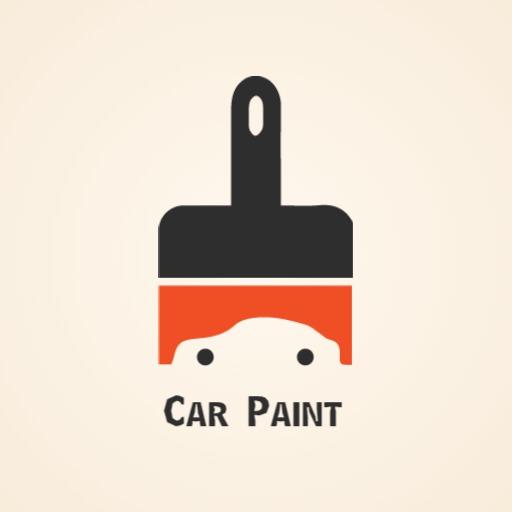 Creative Brush Design Symbolizing Car Painting Services Logo Template