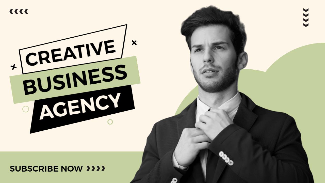 Creative Business Agency Professional YouTube Thumbnail Template