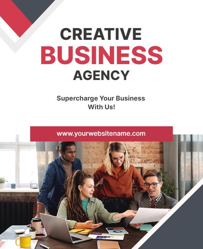 Creative Business Agency Promotional Flyer Template