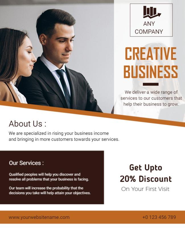 Creative Business Consulting Services Flyer Template