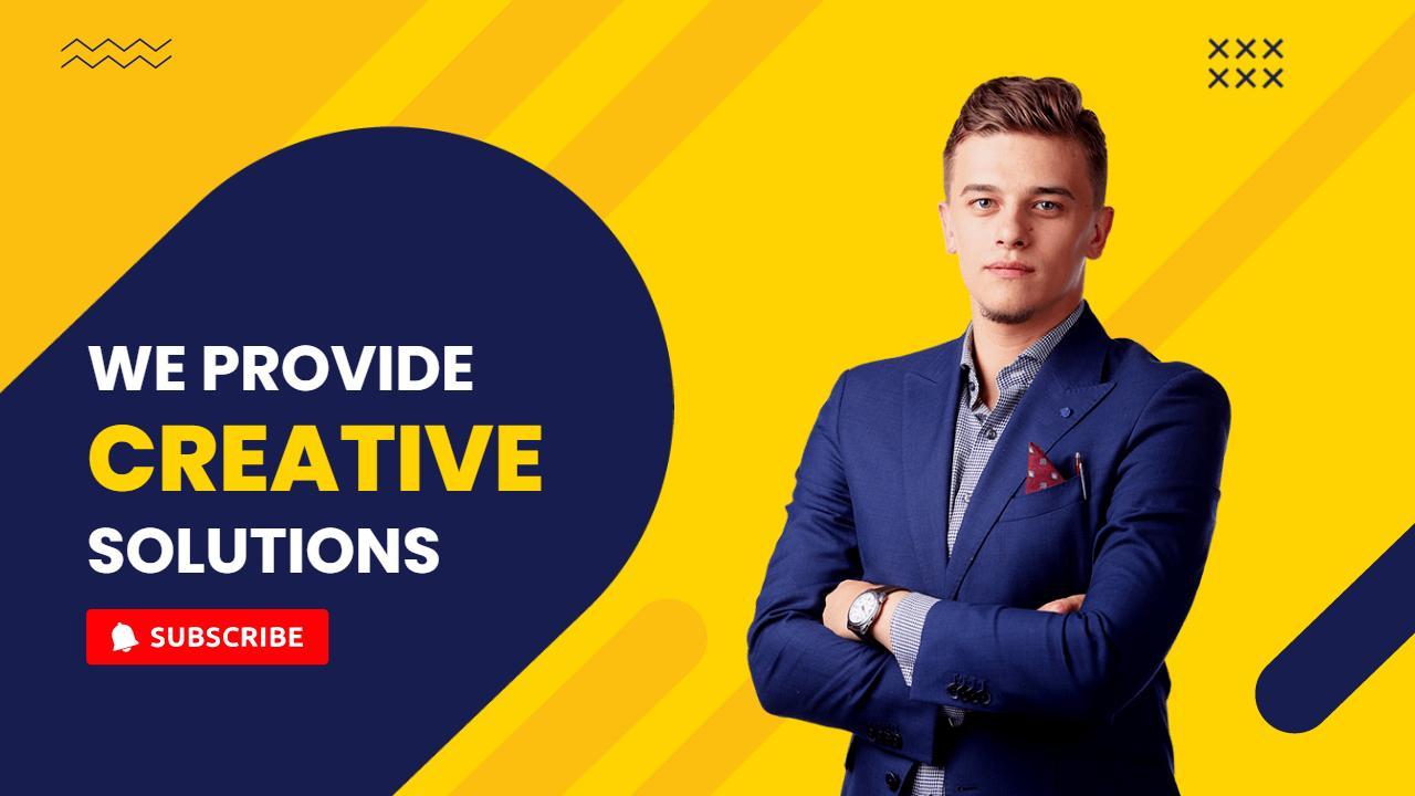 Creative Business Solutions Strategy YouTube Thumbnail Template