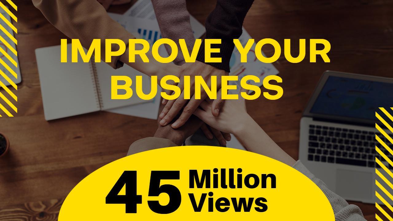 Creative Business Strategy Collaboration YouTube Thumbnail Template