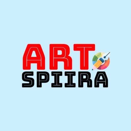 Creative Colorful Brush Painting Inspiring Art Logo Template