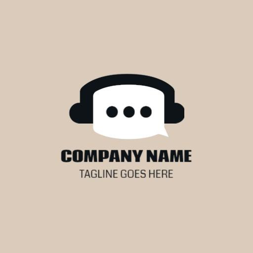 Creative Communication Design Featuring Speech Bubbles Logo Template