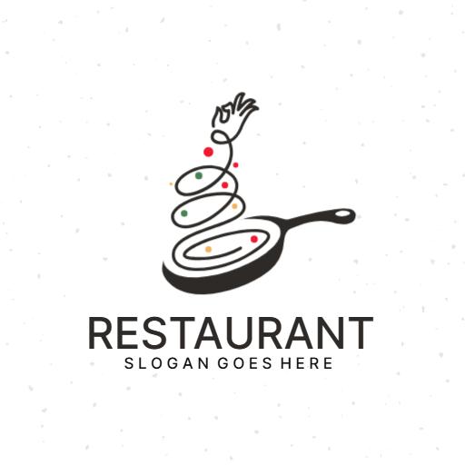 Creative Cooking and Culinary Art Representing Restaurant Logo Template