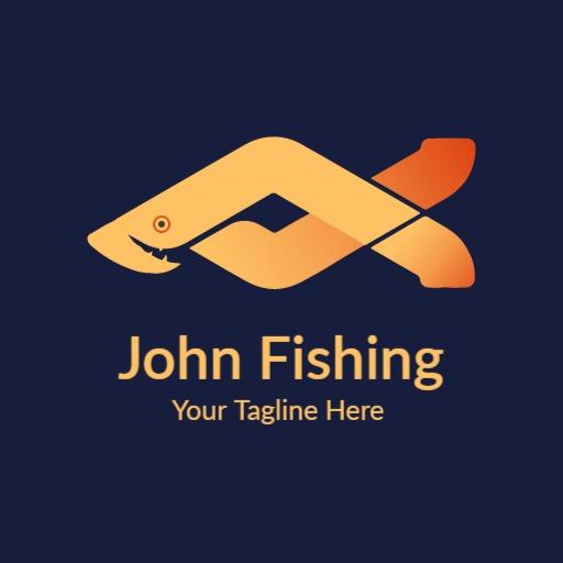 Creative Design of a Fish Logo for Enthusiastic Fishing Logo Template