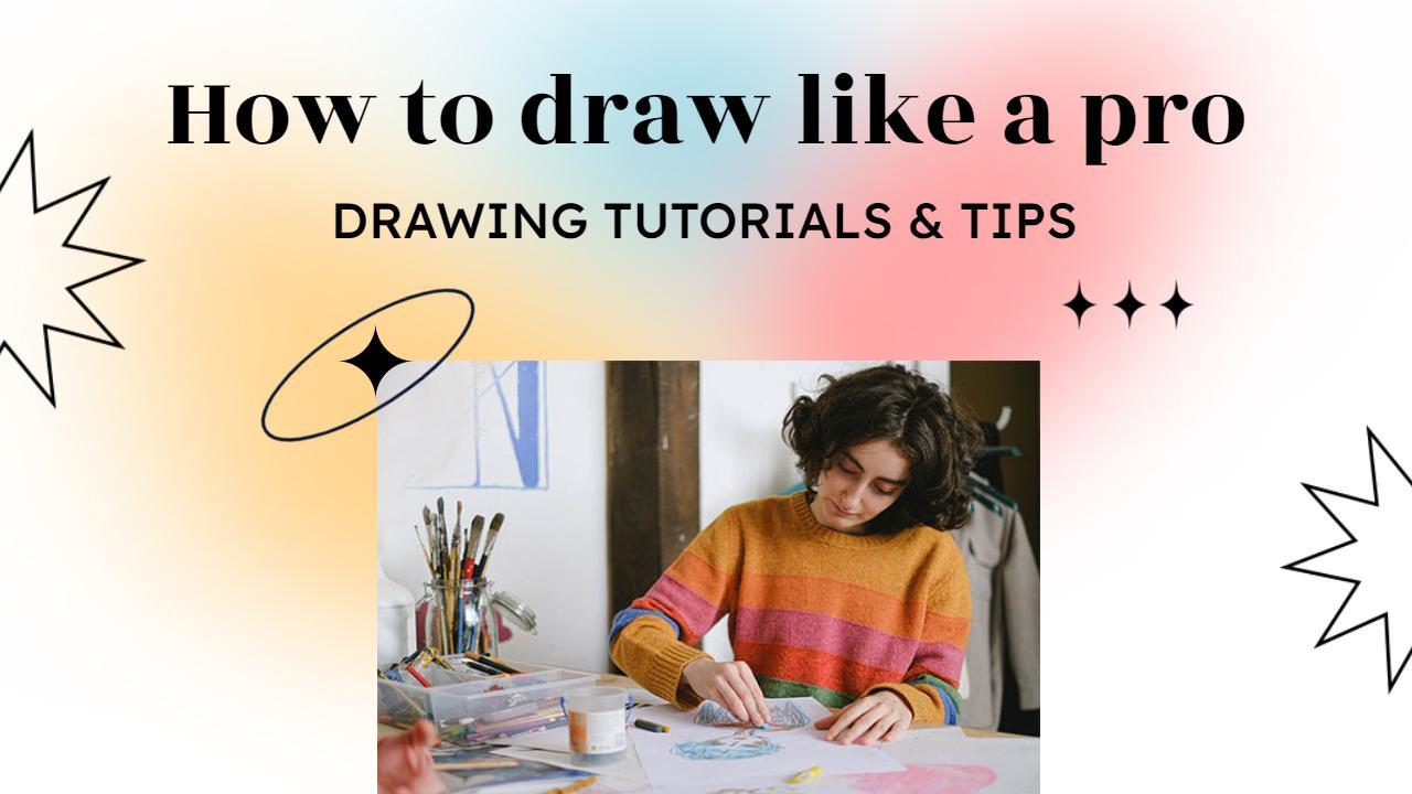Creative Drawing Techniques Tutorial YouTube Thumbnail Template