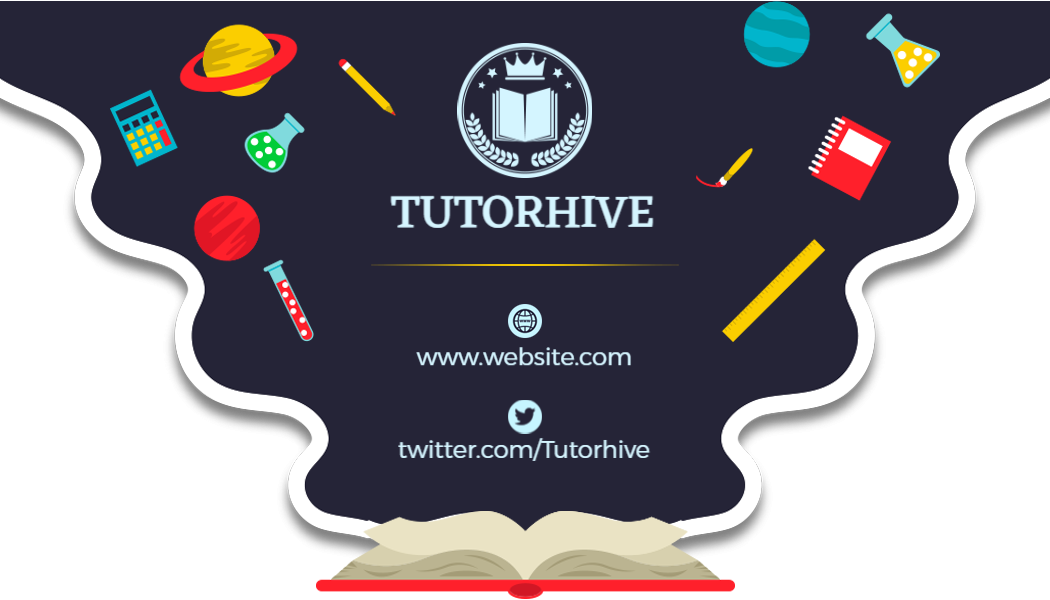 Creative Educational Tools and Learning Resources Business Card Template