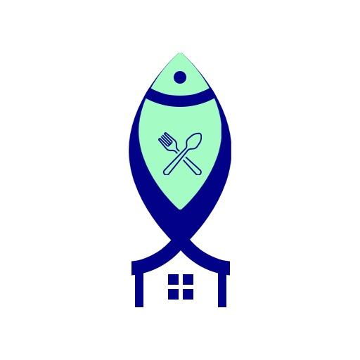Creative Fish Design Representing Fresh Seafood Restaurant Logo Template