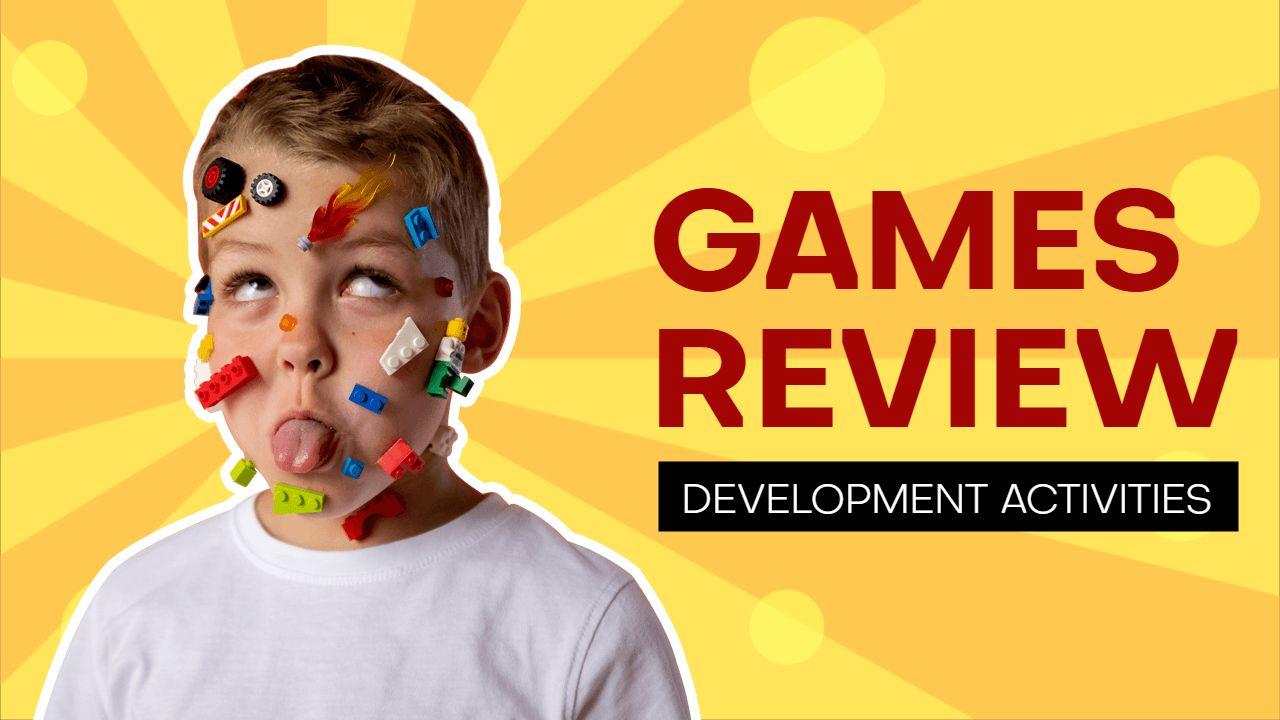 Creative Games Review Development Activities YouTube Thumbnail Template