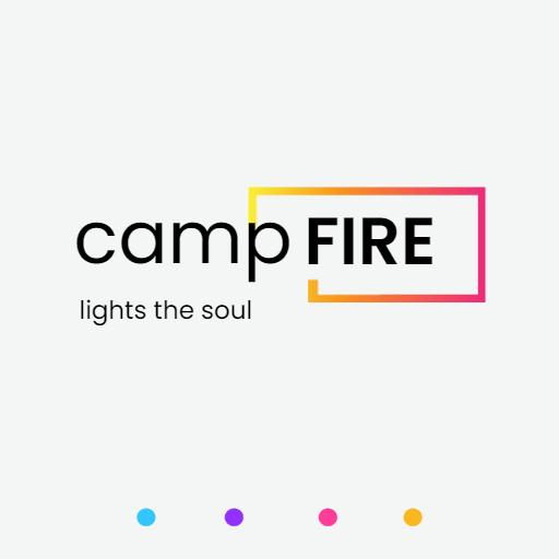 Creative Gradient Design Evoking Campfire Spirit Logo Template