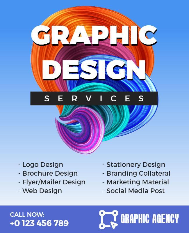 Creative Graphic Design Services Flyer Template