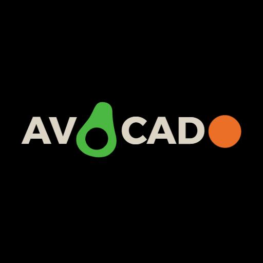 Creative Green Avocado and Orange Elements Logo Template