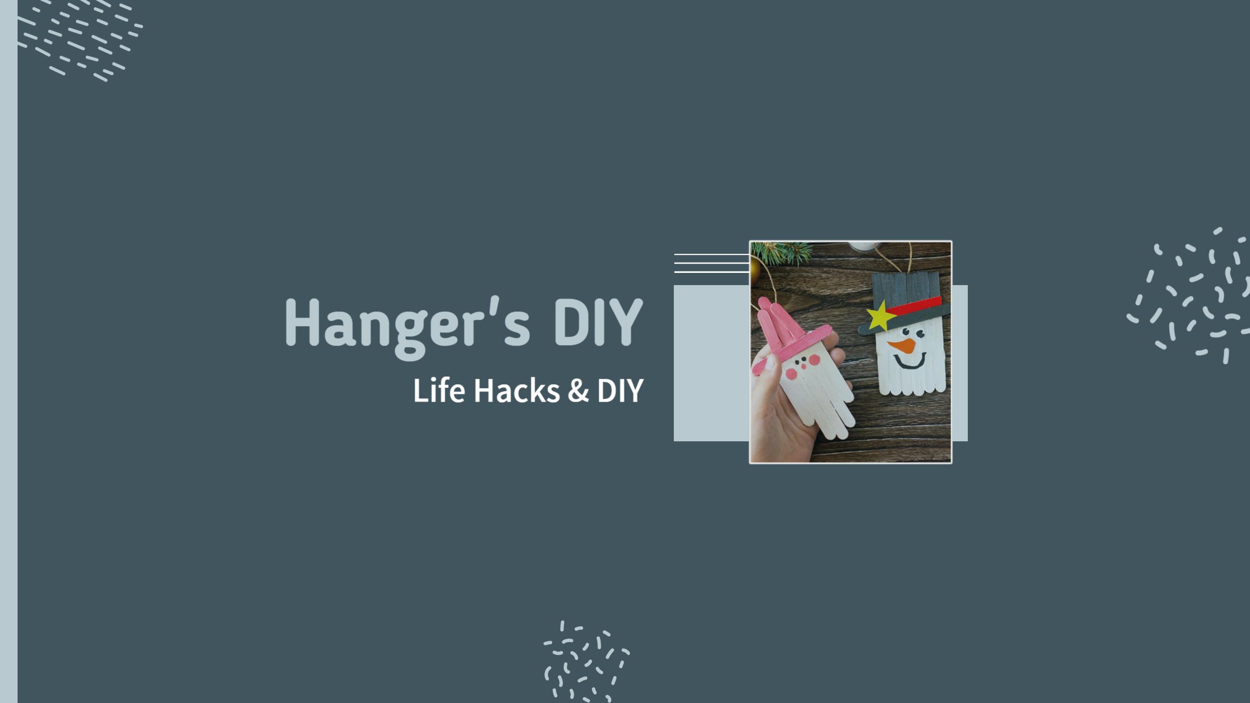 Creative Hanger's DIY Crafts for Innovative YouTube Banner Template
