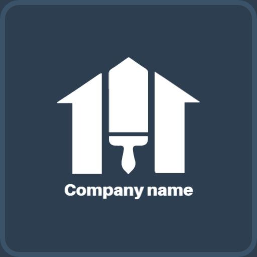 Creative Home Painting Tools Promoting Colorful Artistry Logo Template