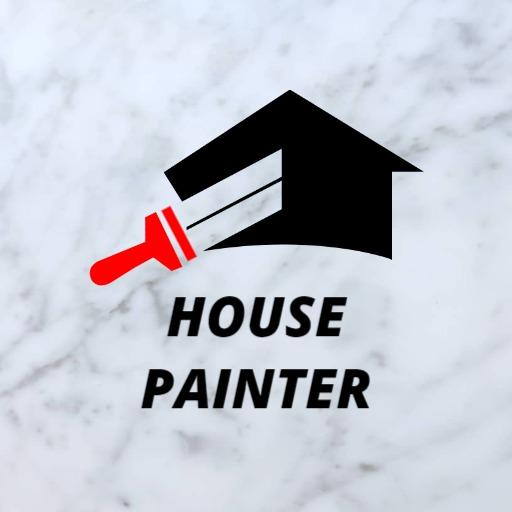 Creative House Painter Design Highlighting Professional Painting Logo Template