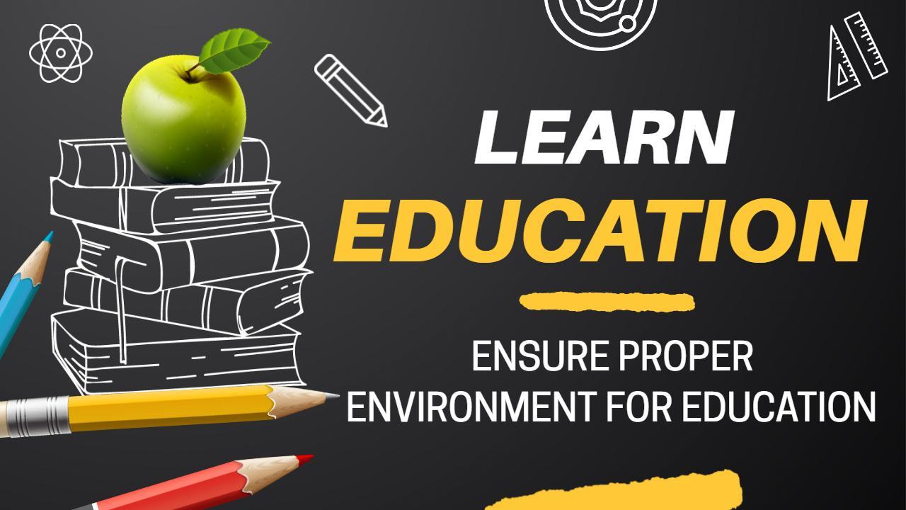 Creative Learning Environment Education YouTube Thumbnail Template