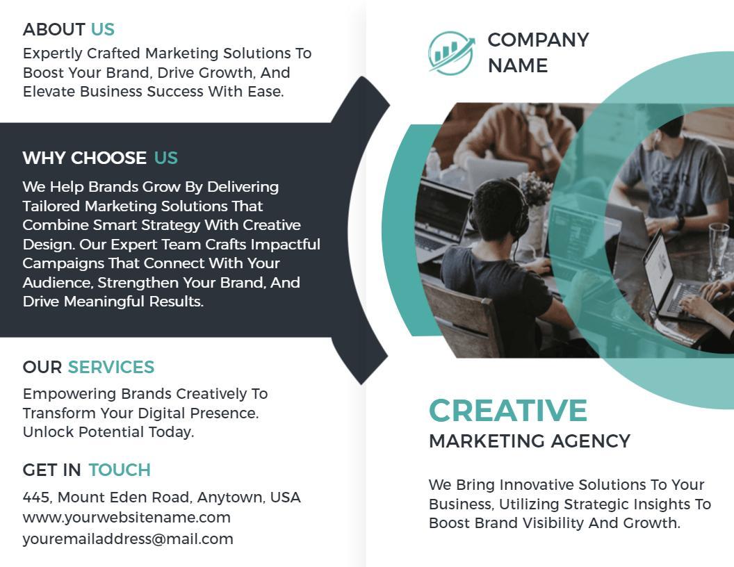 Creative Marketing Agency Strategic Solutions Brochure Template