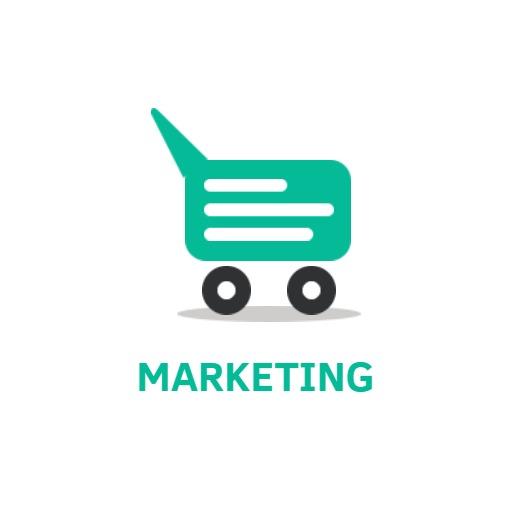 Creative Marketing Cart Design for Effective Advertising Logo Template