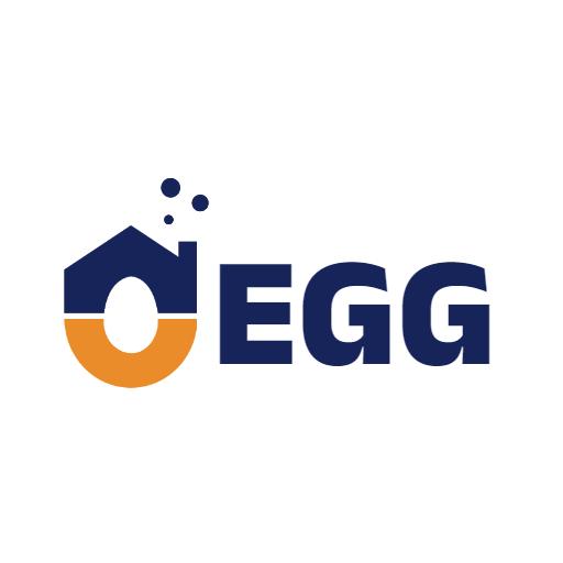 Creative Modern Design Featuring Egg Shape and Colors Logo Template