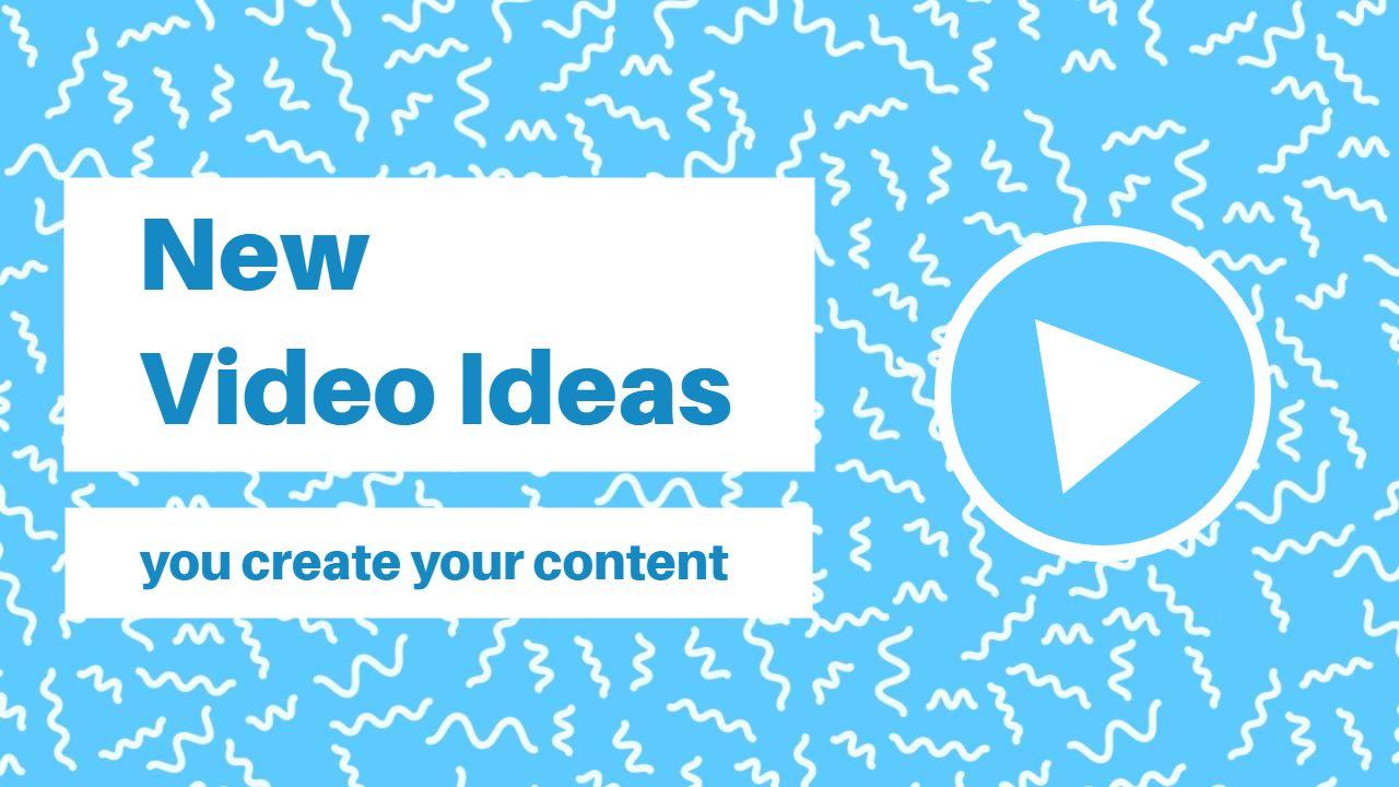 Creative New Video Ideas Inspiration Trending YouTube Thumbnail Template