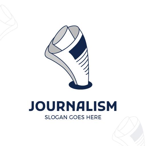 Creative Newspaper Design Showcasing Journalism Insights Logo Template