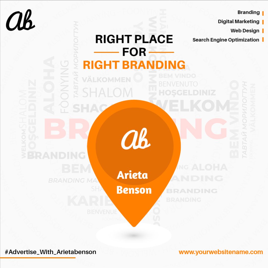 Creative Orange Branding Solutions for Business Promotion Ad Template