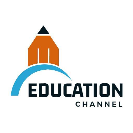 Creative Orange Pencil Design Illustrating Educational YouTube Channel Logo Template