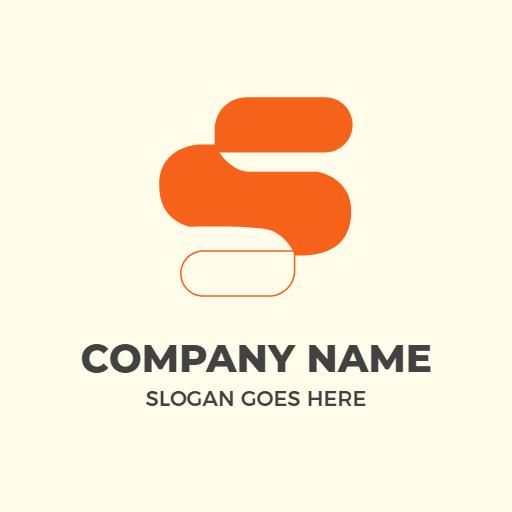 Creative Orange S Letter Design for Modern Branding Logo Template