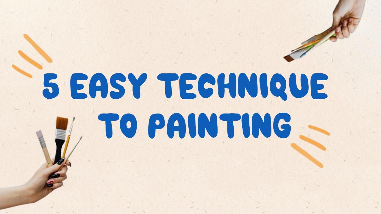 Creative Painting Techniques Tutorial Trending YouTube Thumbnail Template