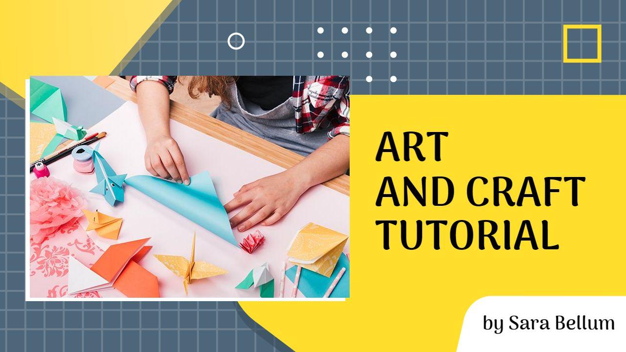Creative Paper Folding Art Craft Tutorial YouTube Thumbnail Template
