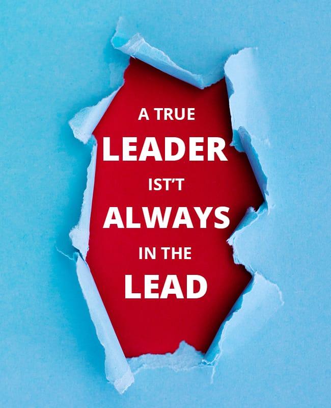 Creative Paper Rip Leadership Motivational Quote Poster Template