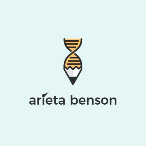 Creative Pencil and DNA Design Representing Artistic Innovation Logo Template