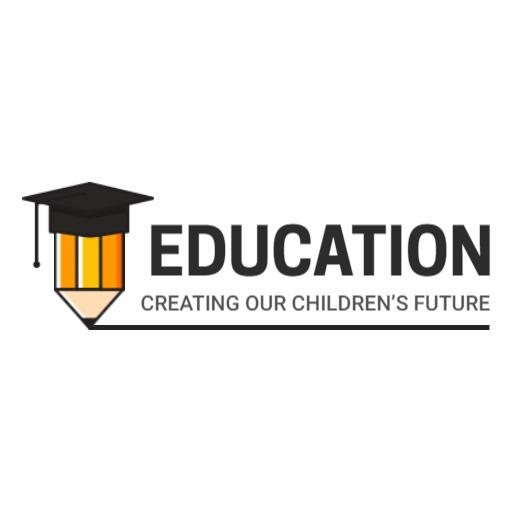 Creative Pencil and Graduation Cap Design for Education Logo Template