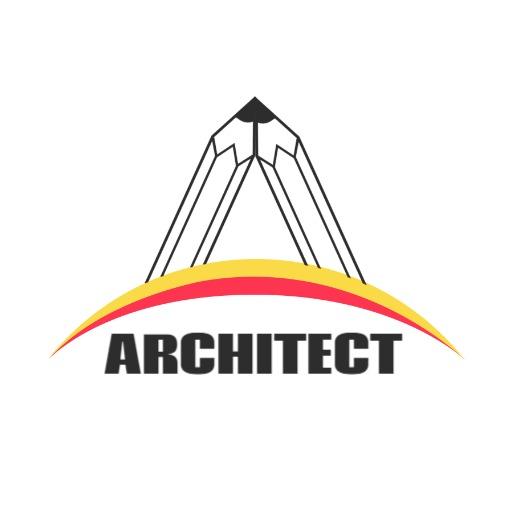 Creative Pencil Design Highlighting Architectural Innovation Logo Template