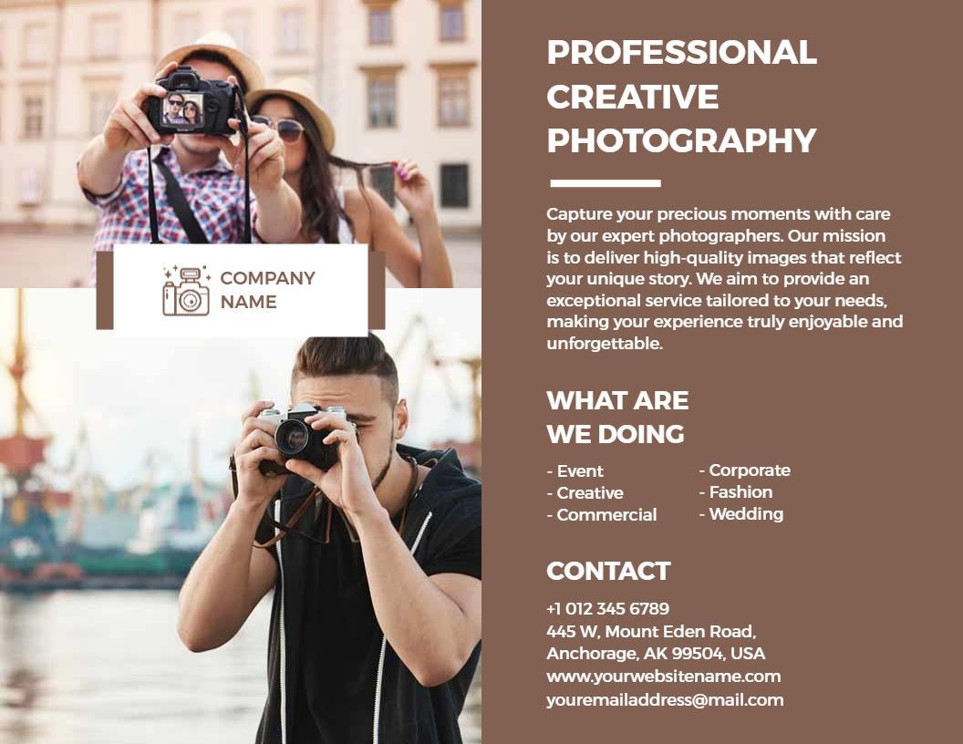 Creative Photography Professional Services and Portfolio Brochure Template