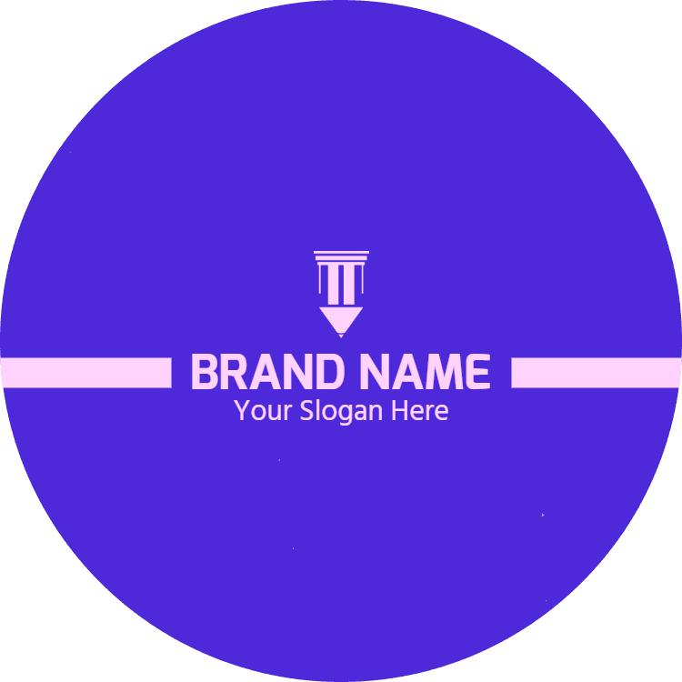 Creative Purple Writer Business Card Template