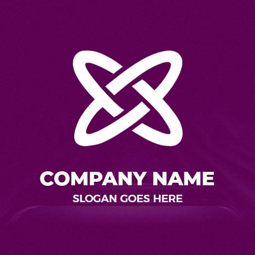 Creative Purple X Letter Design for Innovative Branding Logo Template