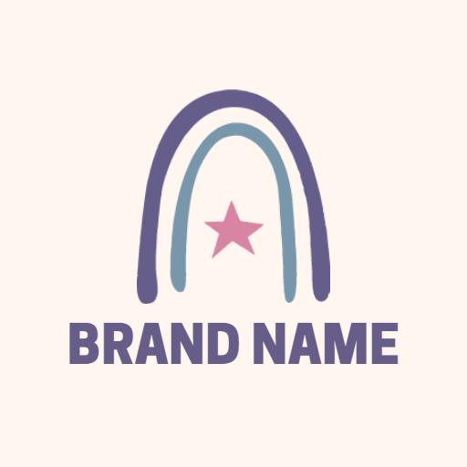 Creative Rainbow Arch Design Symbolizing Business Growth Logo Template