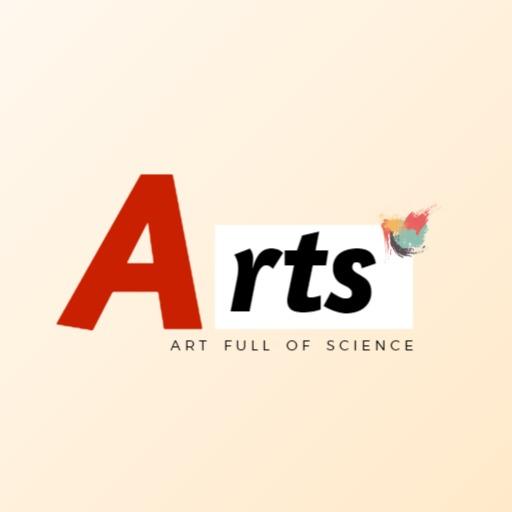 Creative Red and Pastel Background Art Exploration Logo Template