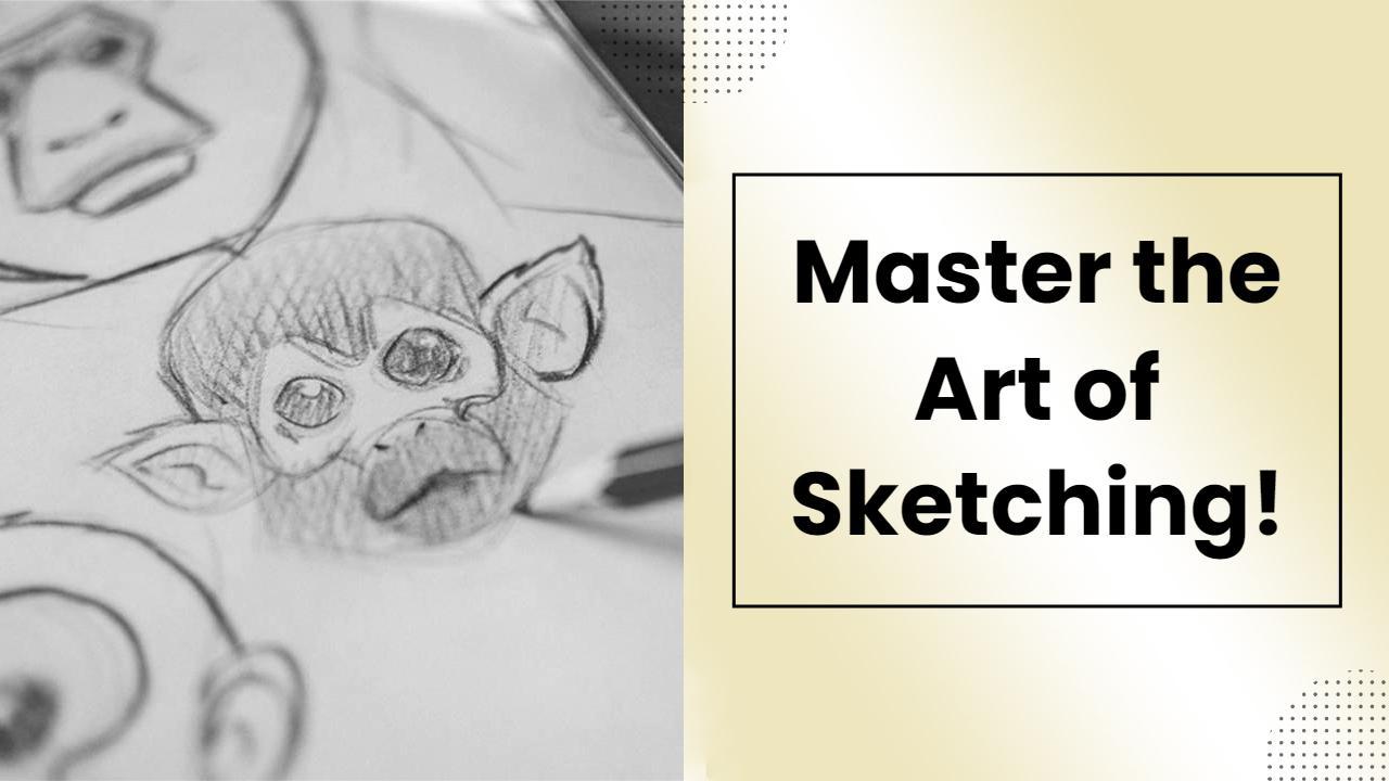 Creative Sketching Techniques Art Trending YouTube Thumbnail Template